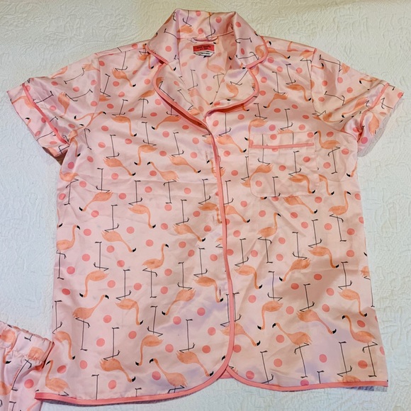 Kate Spade Flamingo Matching PJ Set